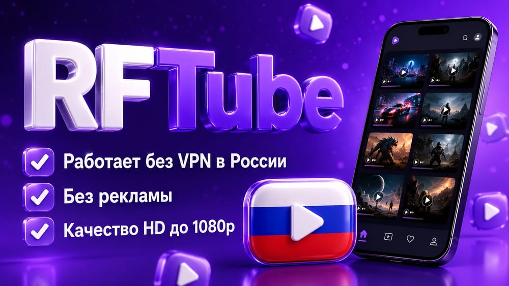 RFTube — весь YouTube без VPN и без рекламы